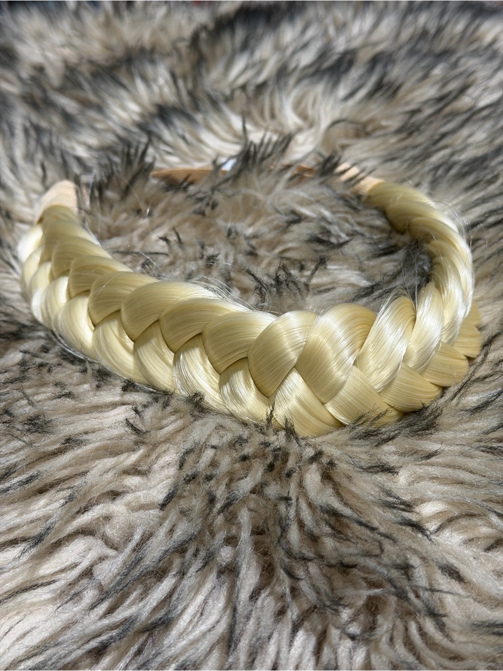 Madison Braided Headband in Platinum Blonde